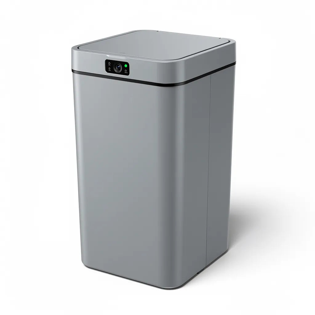 Lixeira automática com sensor de movimento sem toque na cor Cinza - Vittara Decor