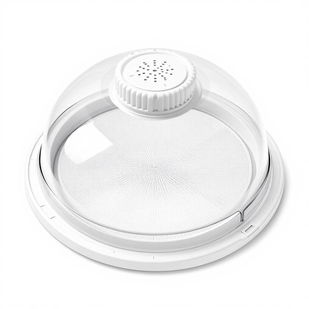 Tampa anti-respingos para micro-ondas transparente com válvula de vapor - Vittara Decor
