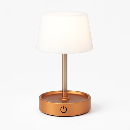 Abajur de Mesa LED Recarregável Sem Fio com Toque — fundo branco estúdio — Vittara Decor
