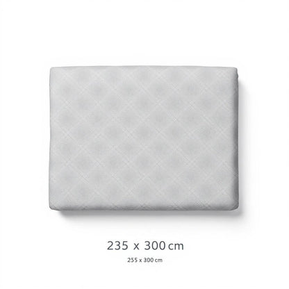 Capa de sofá Jacquard 4 lugares 235×300 cm fundo branco - Vittara Decor