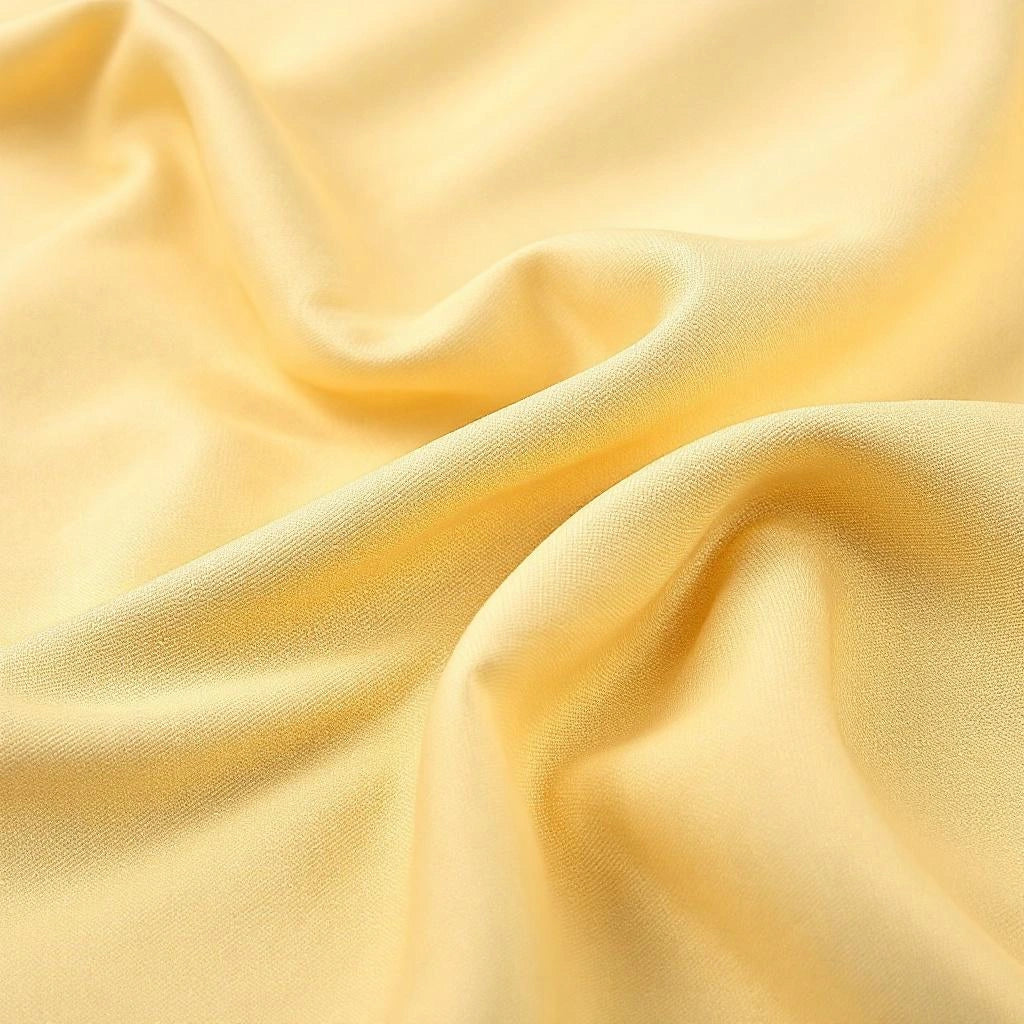 Capa de sofá Jacquard bege amarelado dobrada fundo branco - Vittara Decor