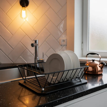 Escorredor De Louca Dobravel Inox Compacto Para Pia Ambiente 01 Vittara Decor — Vittara Decor