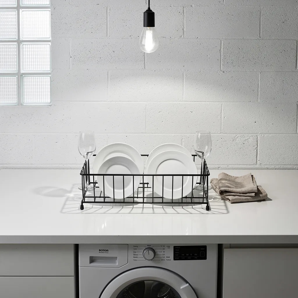 Escorredor De Louca Dobravel Inox Compacto Para Pia Ambiente 07 Vittara Decor — Vittara Decor