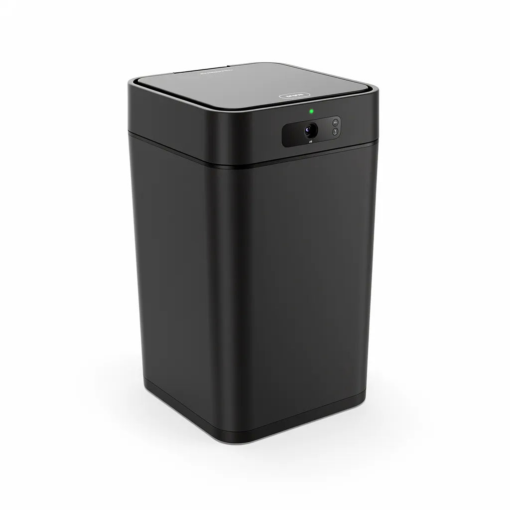 Lixeira automática com sensor de movimento sem toque na cor Preto - Vittara Decor