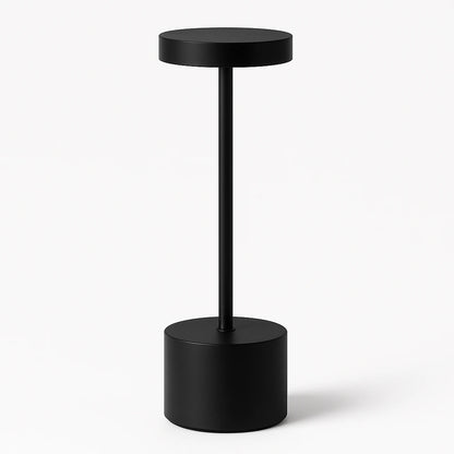 Luminária de mesa LED recarregável sem fio cor Preto - Vittara Decor