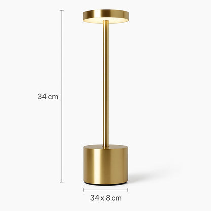 Luminária de mesa LED recarregável sem fio dimensões 34 x 8 cm - Vittara Decor