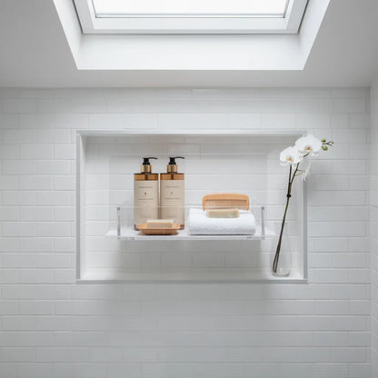 Organizador De Banheiro Acrilico Transparente Bancada Ambiente 06 Vittara Decor — Vittara Decor