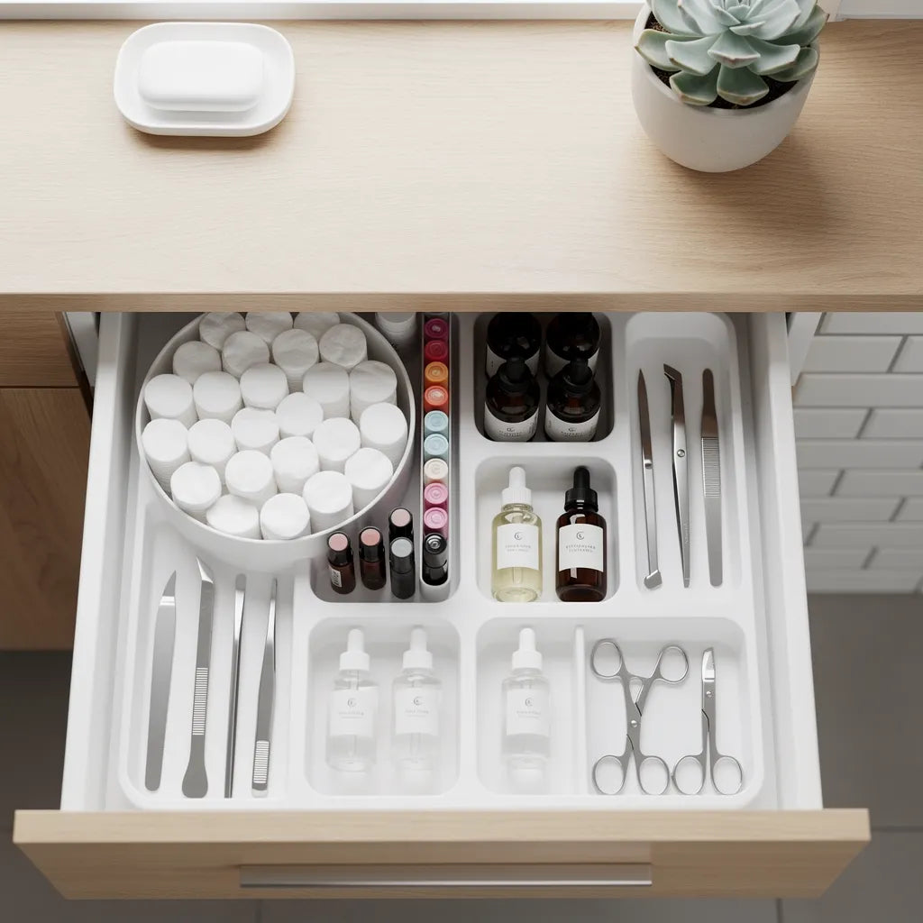 Organizador De Gaveta Cozinha Ajustavel Modular Plastico Ambiente 02 Vittara Decor — Vittara Decor