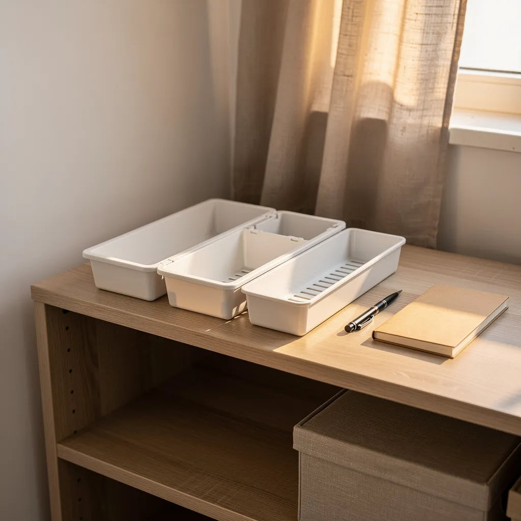 Organizador De Gaveta Cozinha Ajustavel Modular Plastico Ambiente 03 Vittara Decor — Vittara Decor