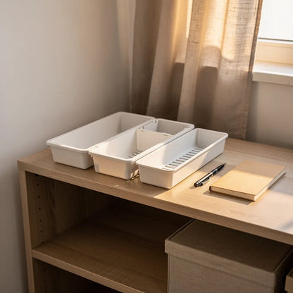 Organizador De Gaveta Cozinha Ajustavel Modular Plastico Ambiente 03 Vittara Decor — Vittara Decor