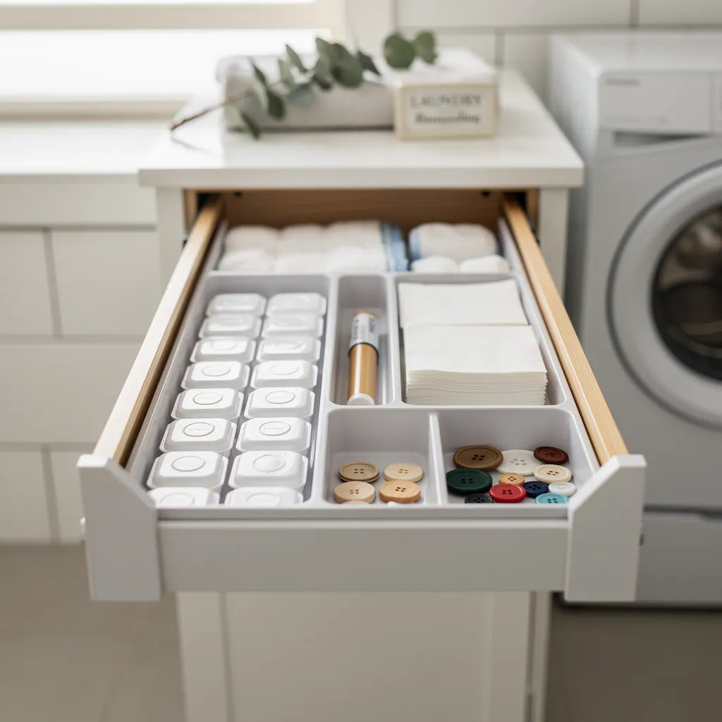 Organizador De Gaveta Cozinha Ajustavel Modular Plastico Ambiente 06 Vittara Decor — Vittara Decor