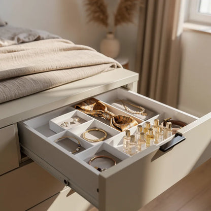 Organizador De Gaveta Cozinha Ajustavel Modular Plastico Ambiente 07 Vittara Decor — Vittara Decor