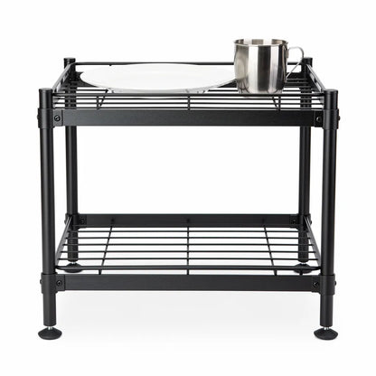 Organizador De Pia De Cozinha Inox Compacto E Funcional Fundo Branco Vittara Decor — Vittara Decor