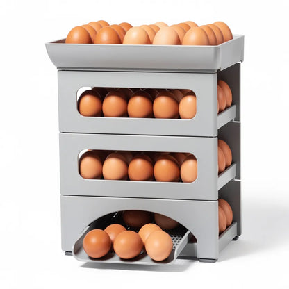 Organizador de ovos rolante na cor Cinza - Vittara Decor