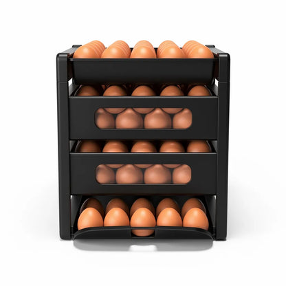 Organizador de ovos rolante na cor Preto - Vittara Decor