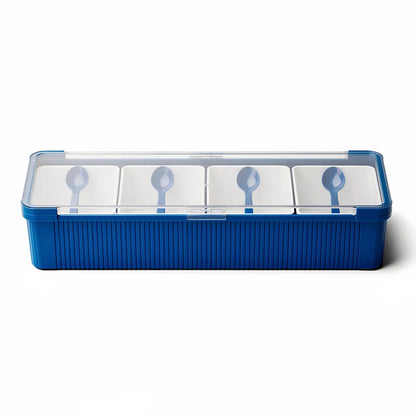 Conjunto organizador de temperos na cor Azul - Vittara Decor