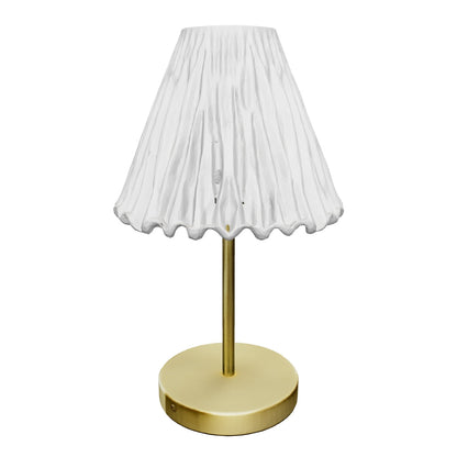 Abajur portátil de cristal com base dourada e sensor de toque, modelo 3D para girar e ver a peça