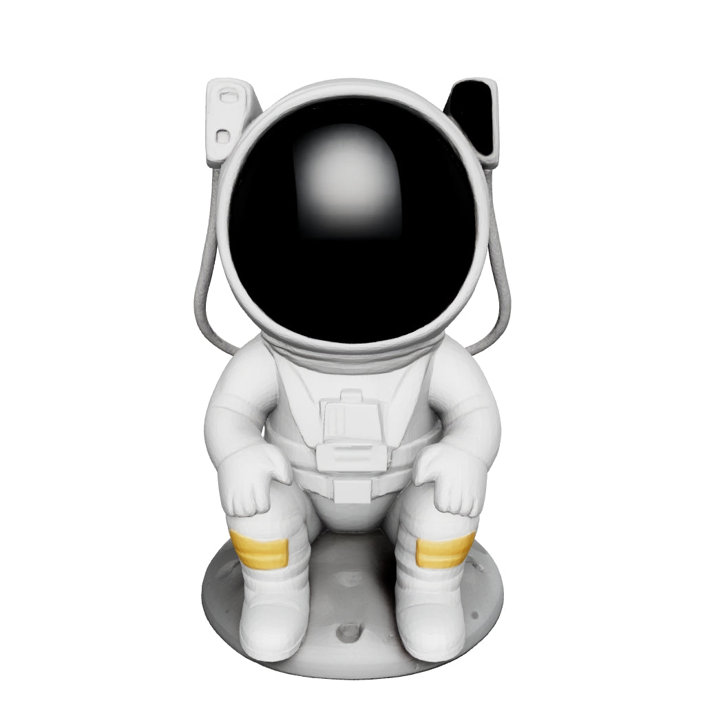 Projetor de galáxia astronauta, modelo 3D para girar e ver a peça por todos os lados