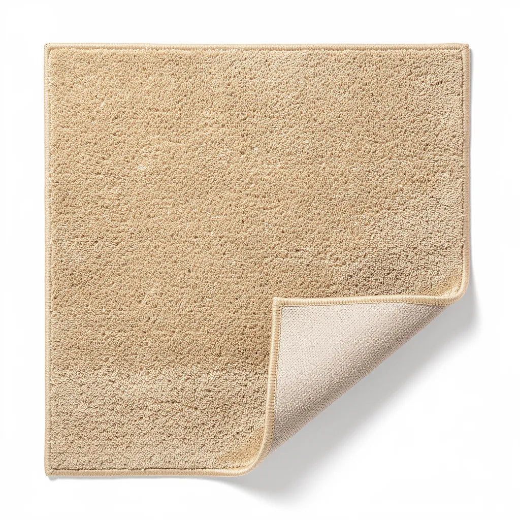 Tapete Antiderrapante Para Sala Base Emborrachada Lavavel Cor Bege Vittara Decor - Vittara Decor